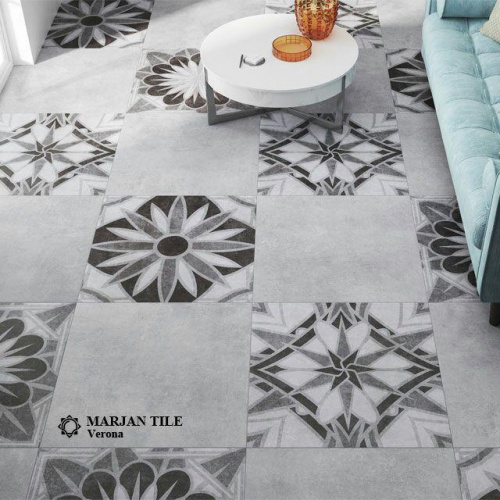 ورونا Verona - سرامیک 6060 ورونا دکور 6607- کاشی مرجان Marjan Tile