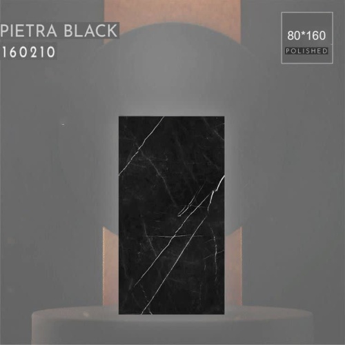 پیترا فول بادی Pietra - سرامیک اسلب پیترا بلک پولیش 80160 - سرامیک اسلب مهسرام