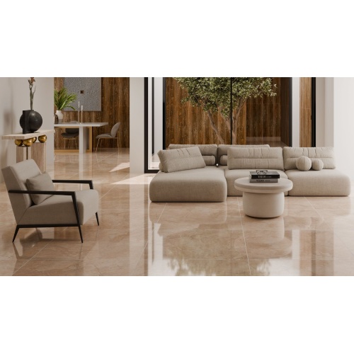 پرمیوم تراورتن Premium Travertine 8367 - سرامیک تراورتن 8367 پولیش 100x100 - کاشی مرجان Marjan Tile