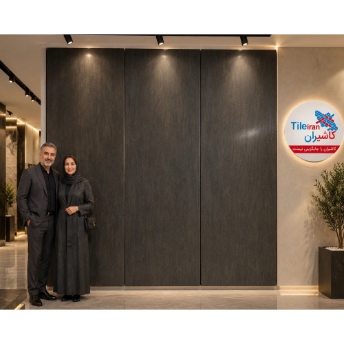 ME-004 - سرامیک اسلب ME004 مشکی لاپاتو 120x260 - مگاکر Megaker