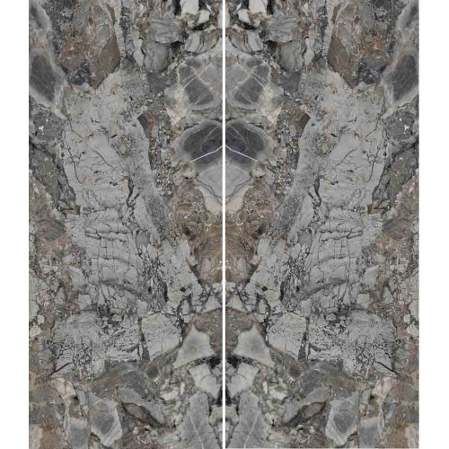 ST-004 - سرامیک اسلب بوک مچ ST004 طوسی پولیش 120x280 - مگاکر Megaker