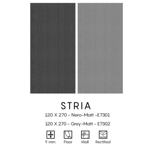 Stria Nero Black E7301 - سرامیک استریا نرو بلک 120x270 - اسلب میکل آنجلو
