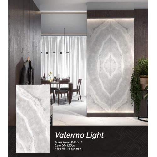 والرمو Valermo - سرامیک والرمو روشن پولیش 60x120 - کاشی زهره Zohreh Tile