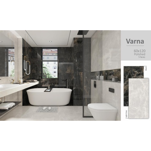 وارنا Varna - سرامیک وارنا طوسی روشن پولیش 60x120 - سینا کاشی SINA TILE