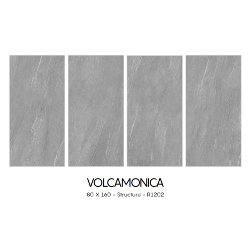 ولکامونیکا Volcamonica R1202 طوسی مات مدل کار شده 80x160 - اسلب میکل آنجلو