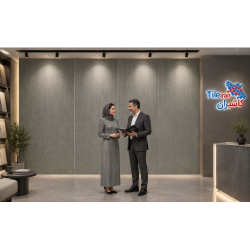 WD-004 - سرامیک اسلب WD004 طوسی 120x280 3D Fit Matt - مگاکر Megaker